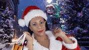 ComedianHollyLogan christmas merry christmas santa holidays GIF