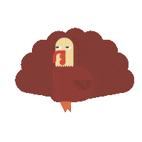 Thanksgiving Day Bird Sticker