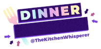 thekitchenwhisperer eating dinner whats for dinner tkw Sticker