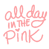 All Day Pink Sticker