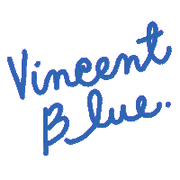 Vincent Blue Sticker