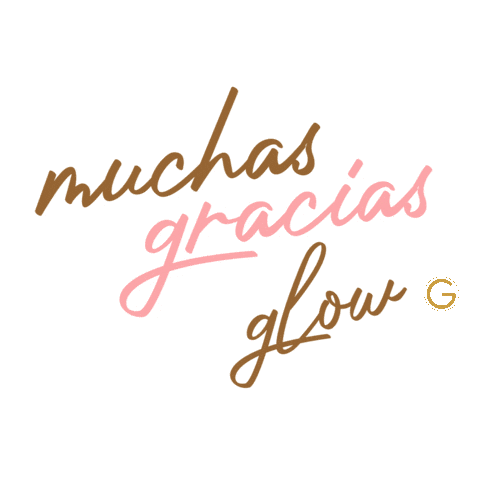 Muchasgracias Sticker by GlowClinic by GloNoyola