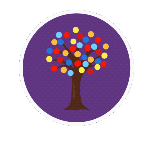 Bea_Molatta giphyupload colorful tree violet Sticker