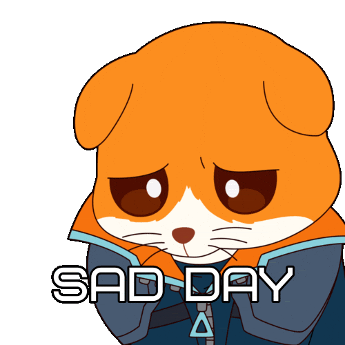 Sad Hamster Sticker by Hamieverse