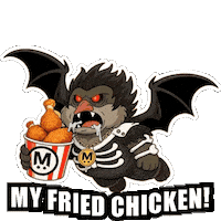 Hungry Fast Food Sticker