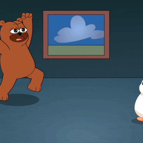 Scared Bear GIF by Bearycoin