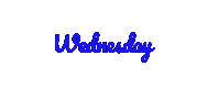 Wednesday Morning Calligraphy Sticker