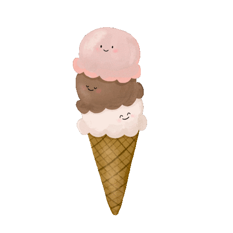 Happy Ice Cream Sticker
