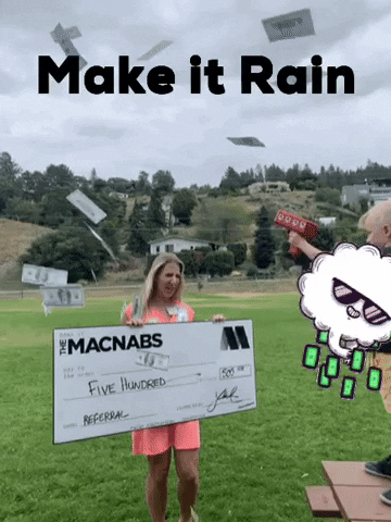 Make It Rain Money GIF by TheMacnabs