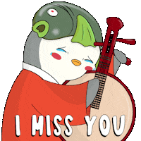 Sad Miss You Sticker by Pudgy Penguins