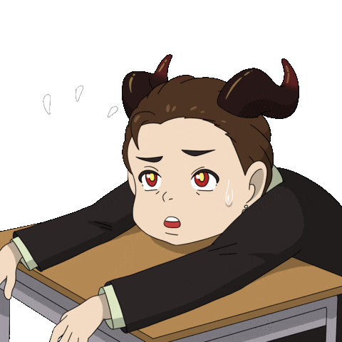 Tired Worn Out Sticker by Isekai Meta