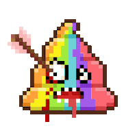 Art Shitting Sticker by Poopies.io