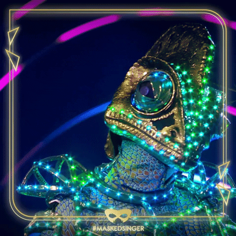Chameleon Nod GIF by The Masked Singer UK