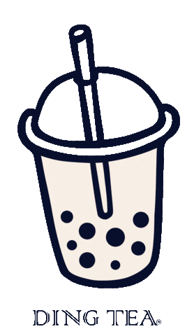 DINGTEA giphyupload boba bubbletea dingtea Sticker