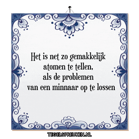 Spreuk Troost Sticker by Tegelspreuken.nl