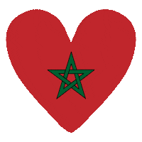 Heart Flag Sticker