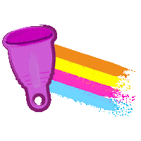 Rainbow Period Sticker by Put A Cup In It