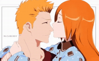 Bleach Anime Ichigo X Orihime GIF