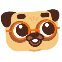 Happy Mops Sticker