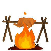 Hungry Fire Sticker