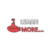 Learn More Red Button Sticker