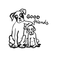 Good Friends Sticker by Petsochic