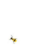 Happy Bumble Bee Sticker by Chris Olson