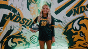 Volleyball Bison GIF by NDSU Athletics
