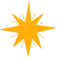Pray Star Of Bethlehem Sticker by Ancient Faith Kids