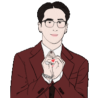In Love Korean Sticker