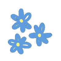 delaneyylauren pink blue flower flowers Sticker