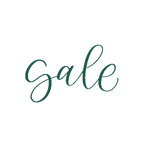 Sale Calligraphy Sticker by Green Country Creative