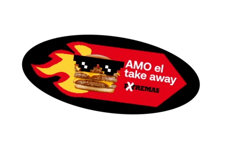 Take Away Pedidos Ya Sticker by Hamburguesas Extremas