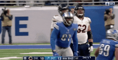 kerry hyder celebration GIF by Detroit Lions
