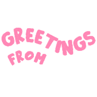 Greetings From Summer Sticker by Deezeegirl