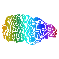 frankie and the witch fingers rainbow Sticker by Greenway Records