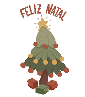 Natal Ilustração Sticker