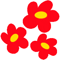 oandardesign instagram flowers spring red flowers Sticker