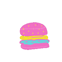 raysakania cute food burger favorite Sticker