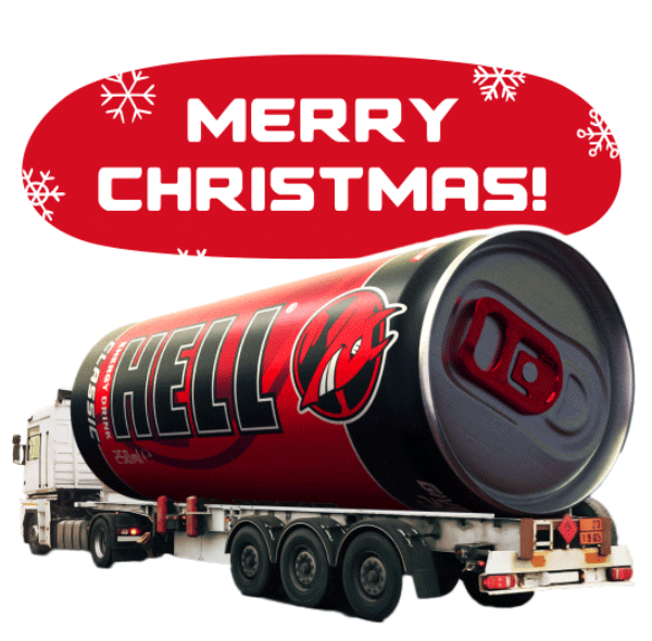 Merry Christmas Sticker by HELL ENERGY