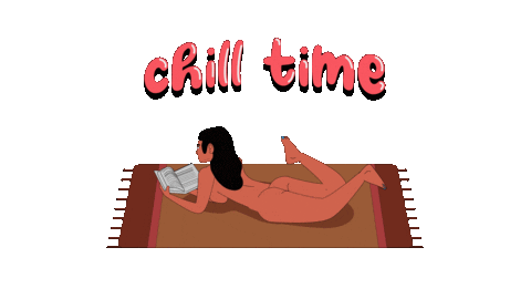 Chill Relaxing Sticker by Myles Hi