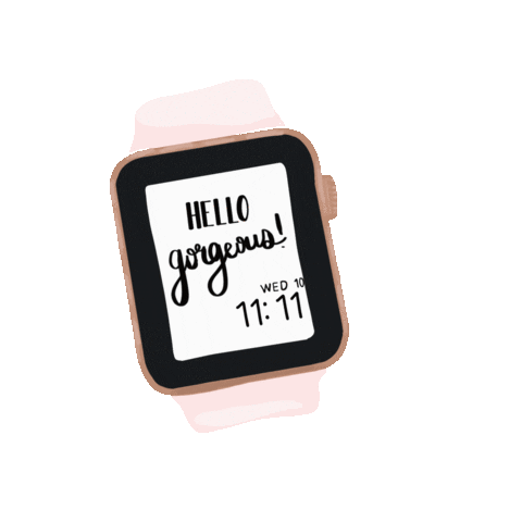Pink Watch Sticker
