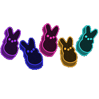 AlwaysBeColoring cute easter easter bunny peep Sticker