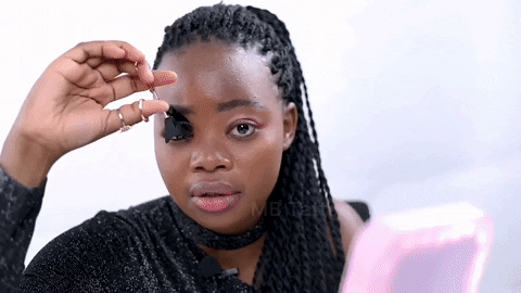 LaurasLashes giphyupload magnetic lashes magnetic lashes without liner GIF