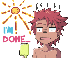 Frustrated Summer Sticker by Jin