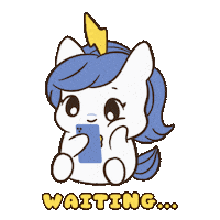 Miss You Waiting Sticker by Brave Unicorn