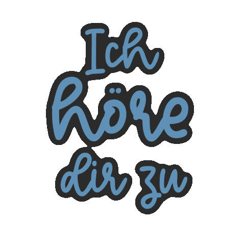 Zuhören Sticker by Lucie Gerstmann