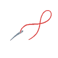 rovinya thread embroidery needle bordado Sticker