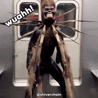 shiverchain weird jump scary scared GIF