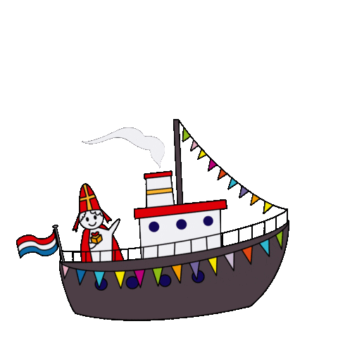 Sintvoorieder1 sinterklaas stoomboot sintvoorieder1 welkomsinterklaas Sticker